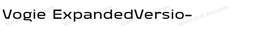 Vogie ExpandedVersio字体转换